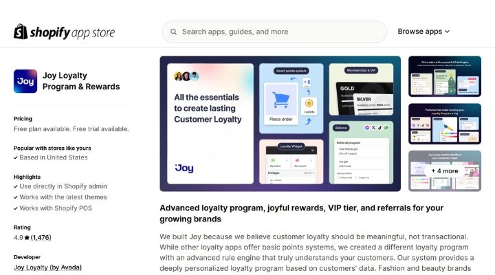 Joy Loyalty: Best for mid-to-large merchants